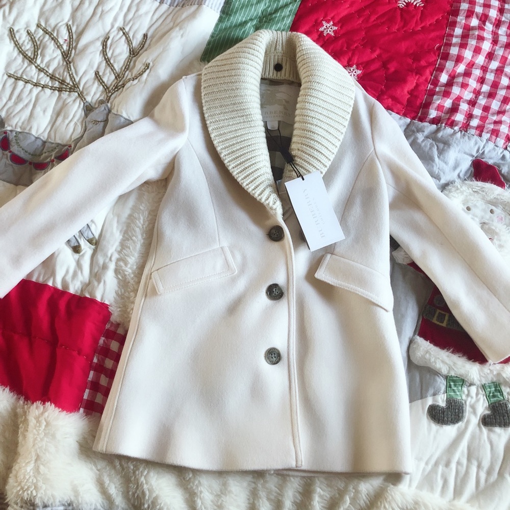 Burberry kids wool coat size 6Y